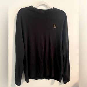 October’s Very Own Long sleeve black owl tee shirt XL